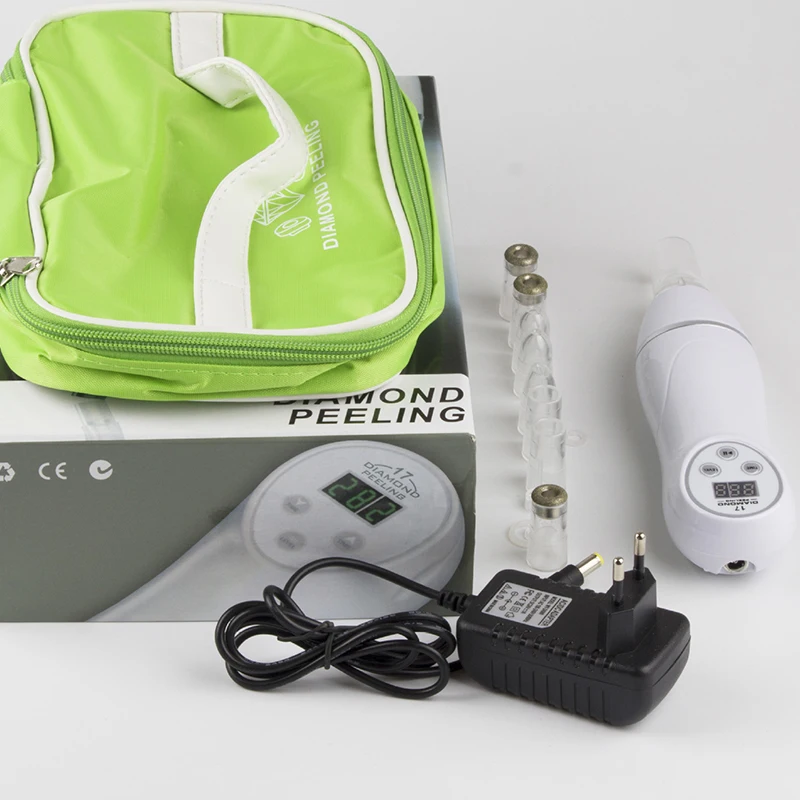 Removedor de Cravo Cuidados com a Pele Diamante Dermabrasion Sucção Poros Zona Nariz Preto Dot Extrator Beleza Facial Limpo pó 16 com a pele beleza facial limpo