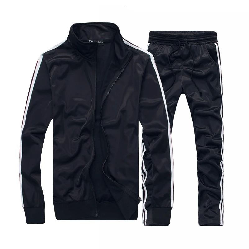 

Brand Men Sportswear Sets Running Sports Fitness Tracksuit Male Two Pieces Sweatshirt+Sweatpant Gym Clothing Trainingspak Mannen