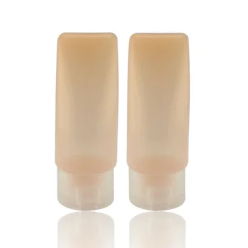 

2pcs Soft 60ml Empty PE Travel Packing Lotion Shampoo Gel Container Portable Squeezable Refillable Bottle Cosmetic Makeup Tools