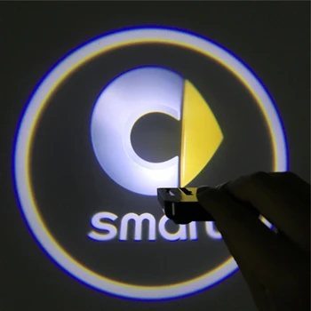

2Pcs Car LED Welcome Light Laser Logo Projector For Smart Fortwo Forfour 453 451 450 Crossblade City Cabrio City-Coupe Roadster