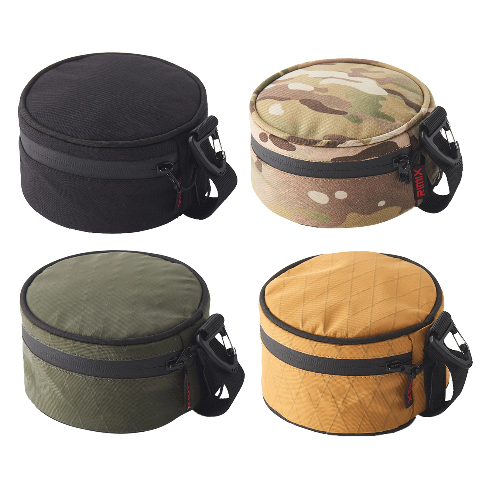 Storage Bag Cup Storage Bag Hand-Held Waterproof Barbecue Tableware with Hooks Holder Carrier for Backpacking Camping Hiking BBQ Tools
