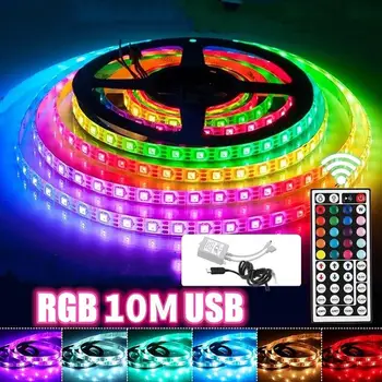

Car Interior Lights LED Strip Light Bars Decoration Multicolor 10M Halloween with Remote Control SMD 3528