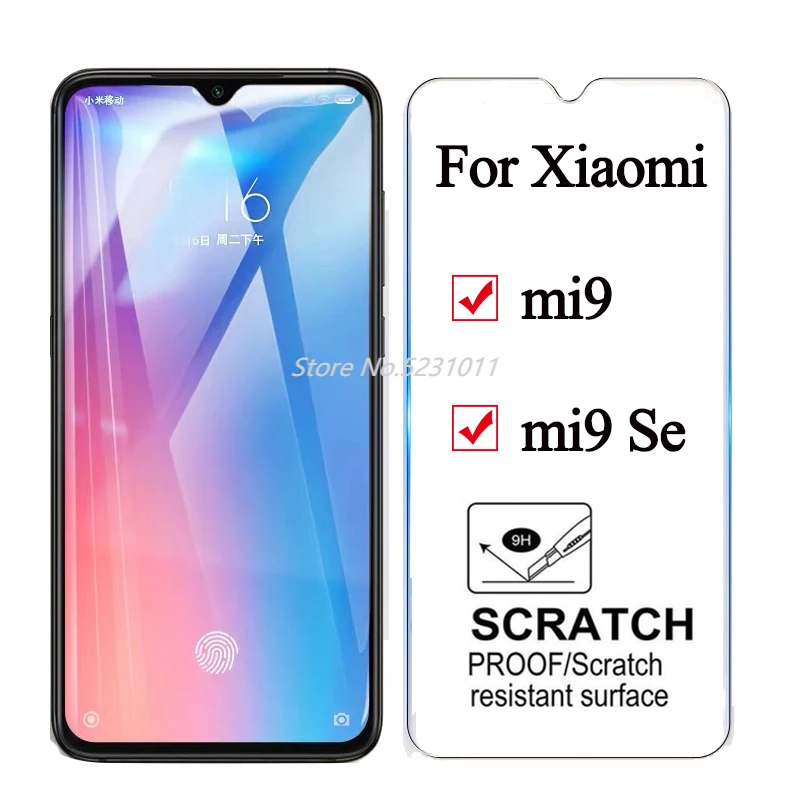 Защитное стекло для Xiaomi Mi9 закаленное безопасность Ksiomi Xiomi Mi 9 Se редкая защита