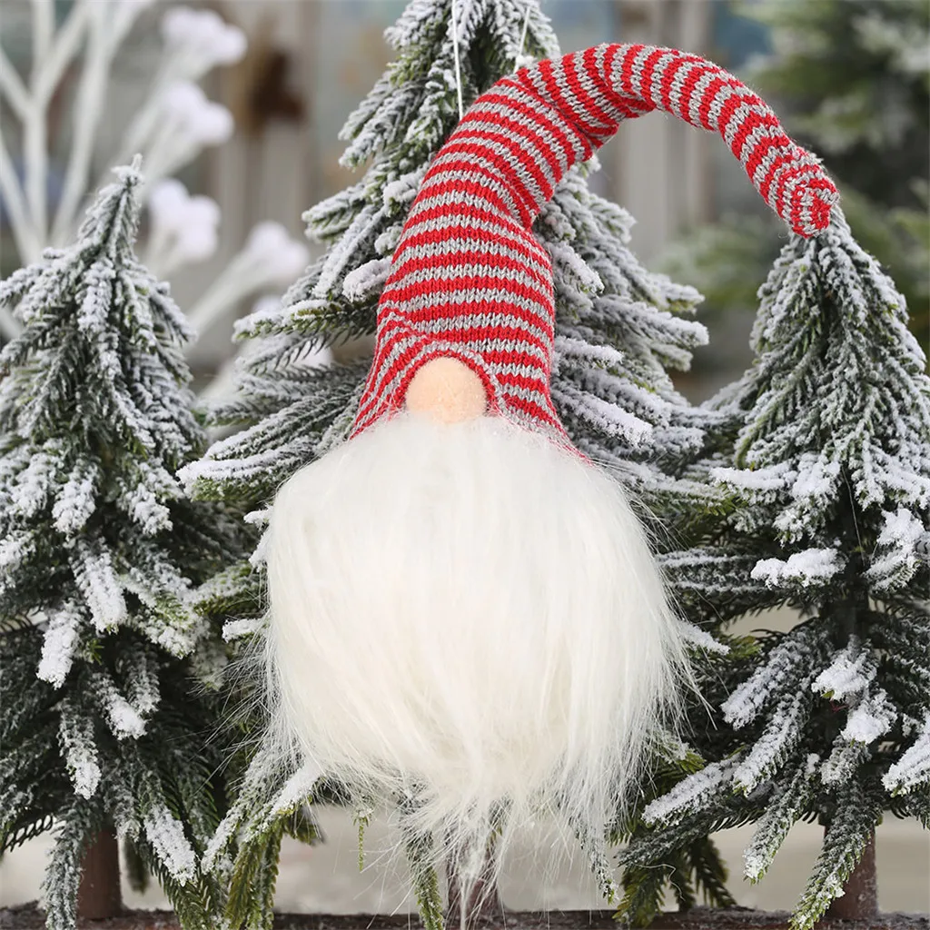 C рождественские безликие куклы висячие украшения кулон DIY рождественские вечерние украшения DIY подарки для комнаты вечерние украшения FO11 - Color: GY