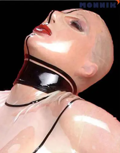 

MONNIK latex100% Latex Rubber Doll Mask Hood Bodysuit Skin Color Party Latex mask
