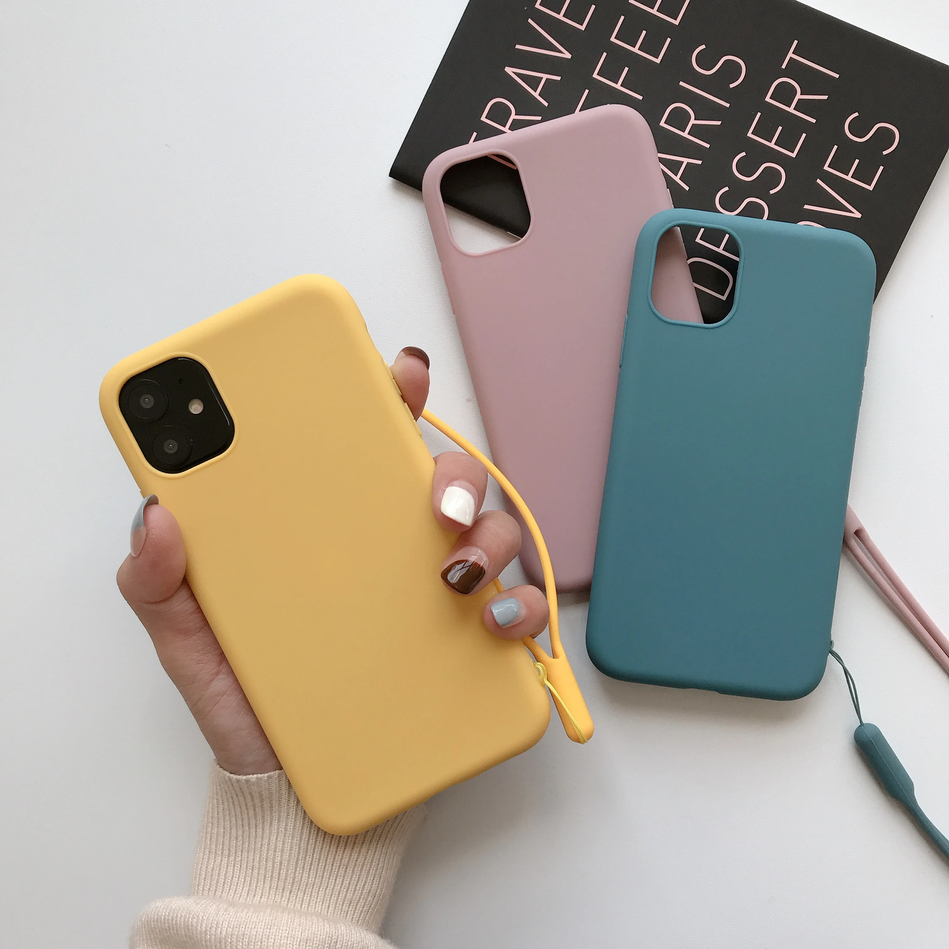 Cinda Phone Lanyard Case for IPhone 6 6s 7 8 Plus X XS MAX Key Neck Silicone | Мобильные телефоны и аксессуары
