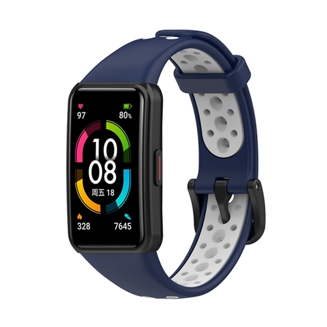 Watch Strap For Honor Band 6 Double Color Smart Watchband Replacement Bracelet for honor band6 huawei band 6 Strap
