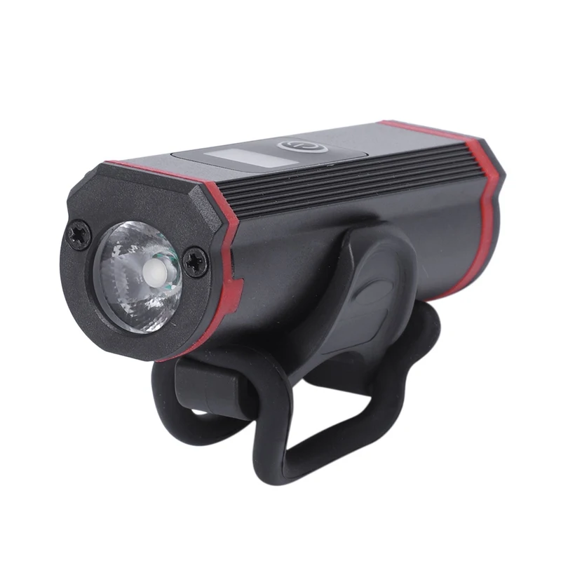 

Waterproof Bicycle Light Usb Charging Bike Front Lifetime Display Flashlight Handlebar Headlight