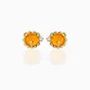 New Ins Cute Inlaid Zircon Animals Stud Earrings Simple Real Gold-plated Color Zircon Earrings For Women Girls Fashion Jewelry 6