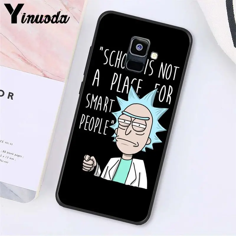 Yinuoda Рик и Морти чехол для телефона для samsung Galaxy A7 A50 A70 A20 A30 A40 A8 A6Plus A8Plus A9