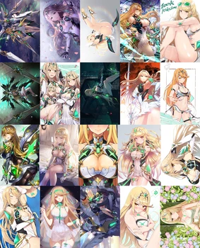 

20pcs one Set Xenoblade Chronicles 2 Hikari Anime Manga Card Paster IC Card Stickers A036