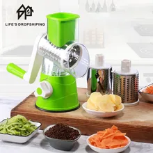 3 In1 Kitchen Multifunctional Vegetable Cutter Round Grater for Vegetables Spiralizer Potato Slicer Kitchen Gadgets