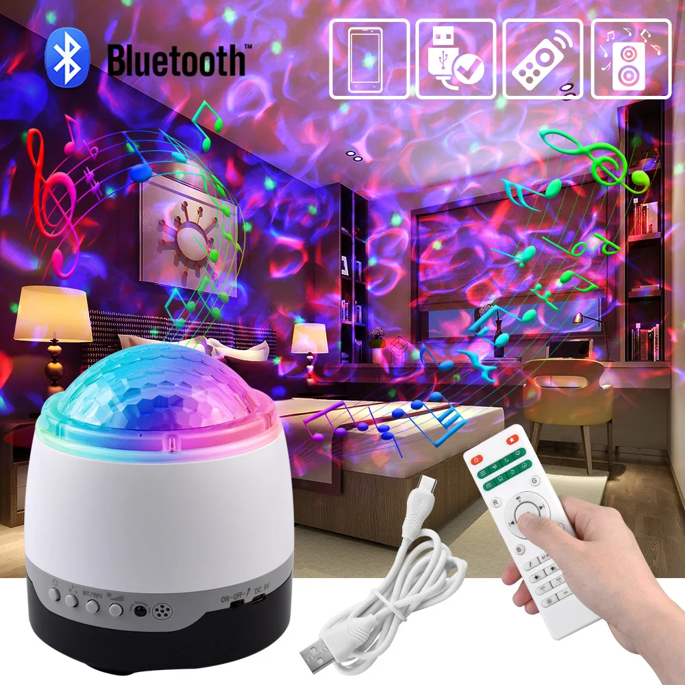 

Bluetooth-проектор светодиодный с голосовым управлением и USB-портом