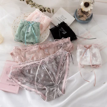 

Women sexy panties lace underwear female casual kwaii Star pattern underpants girl briefs ladies lingerie woman intimates