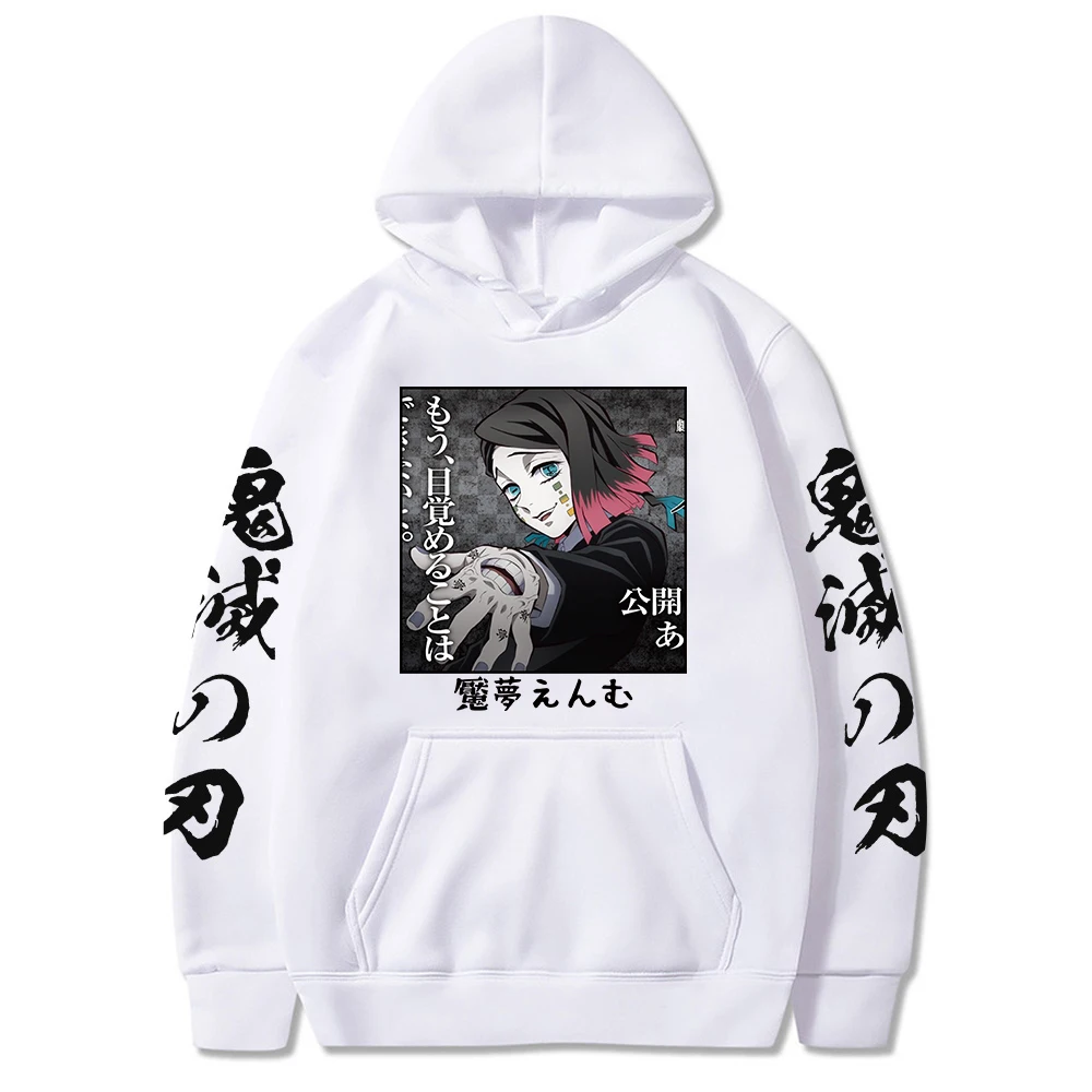 Waliicorners Anime Demon Slayer Enmu Print Hoodie Pullovers Long Sleeve Sweatshirt 8 H5a0bcc5938364bf18c1cb45c1cb51cf1w