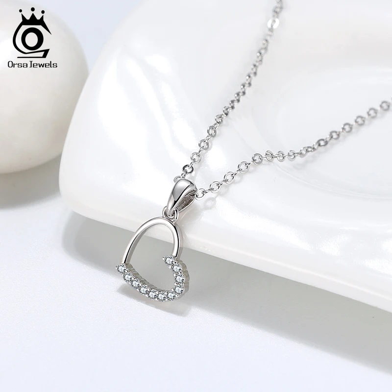 Ожерелье с подвеской ORSA JEWELS 925 милое прозрачное ожерелье ZC изысканный подарок на