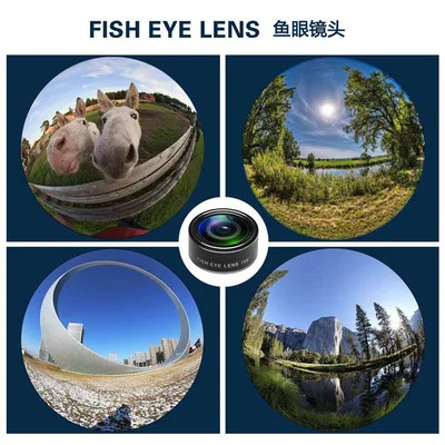 10in1 Phone Lens Fisheye Wide Angle Zoom Lens Fish Eye Macro 