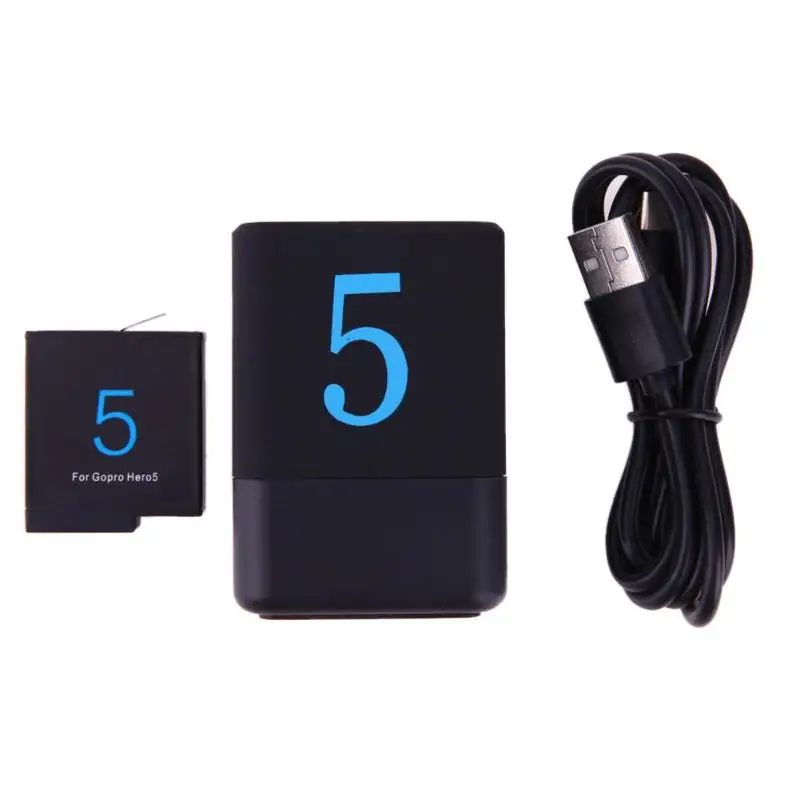 Аккумулятор с двойным USB зарядным устройством для Gopro 5 AHDBT-501 аксессуары для камеры