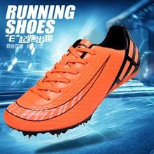 Новые унисекс Шипы Кроссовки оранжевые уличные Трекинговые ботинки противоскользящие мужские трековые и полевые шипы удобные Feiyue обувь