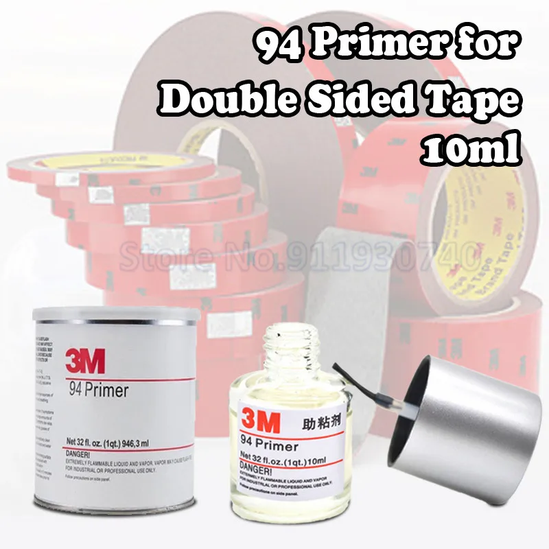 Двусторонняя клейкая лента-праймер для дверей автомобиля кухни и ванной 10 мл |