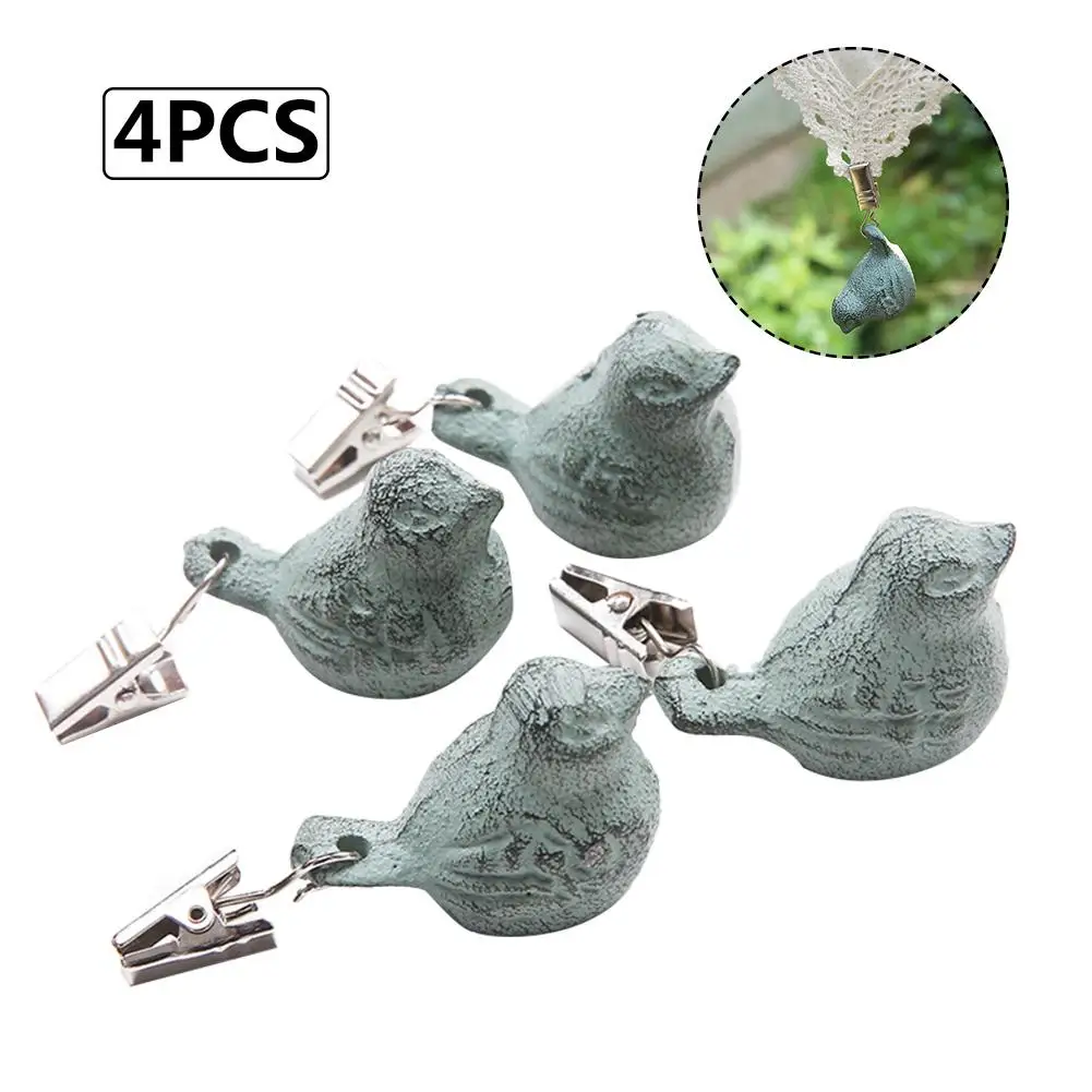

Bird Picnic Cast Iron Pendant Tablecloth Weights Windproof Clip Outdoor Picnic Blanket Sinker for Outdoor Garden Party Picnic
