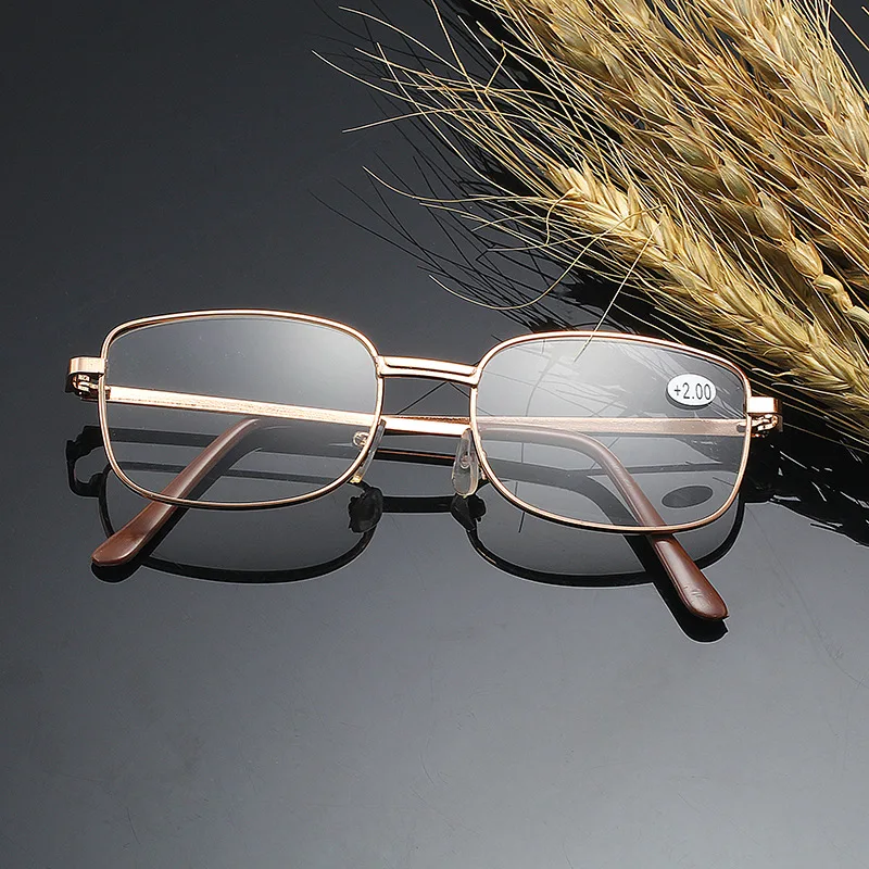 

Simple Metal Reading Glasses Men Resin Glasses Solid Color Fashion Myopia Glasses High-value Glasses