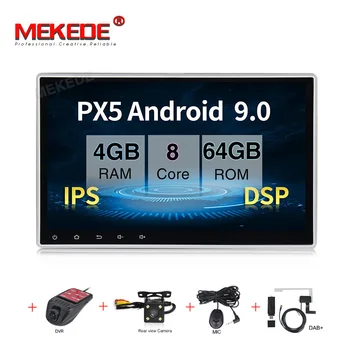 

10.1"Octa Core 1Din Car Android 9.0 Radio Multimedia Player PX5 4G RAM 64G ROM Radio wifi bt IPS Screen TDA 7851
