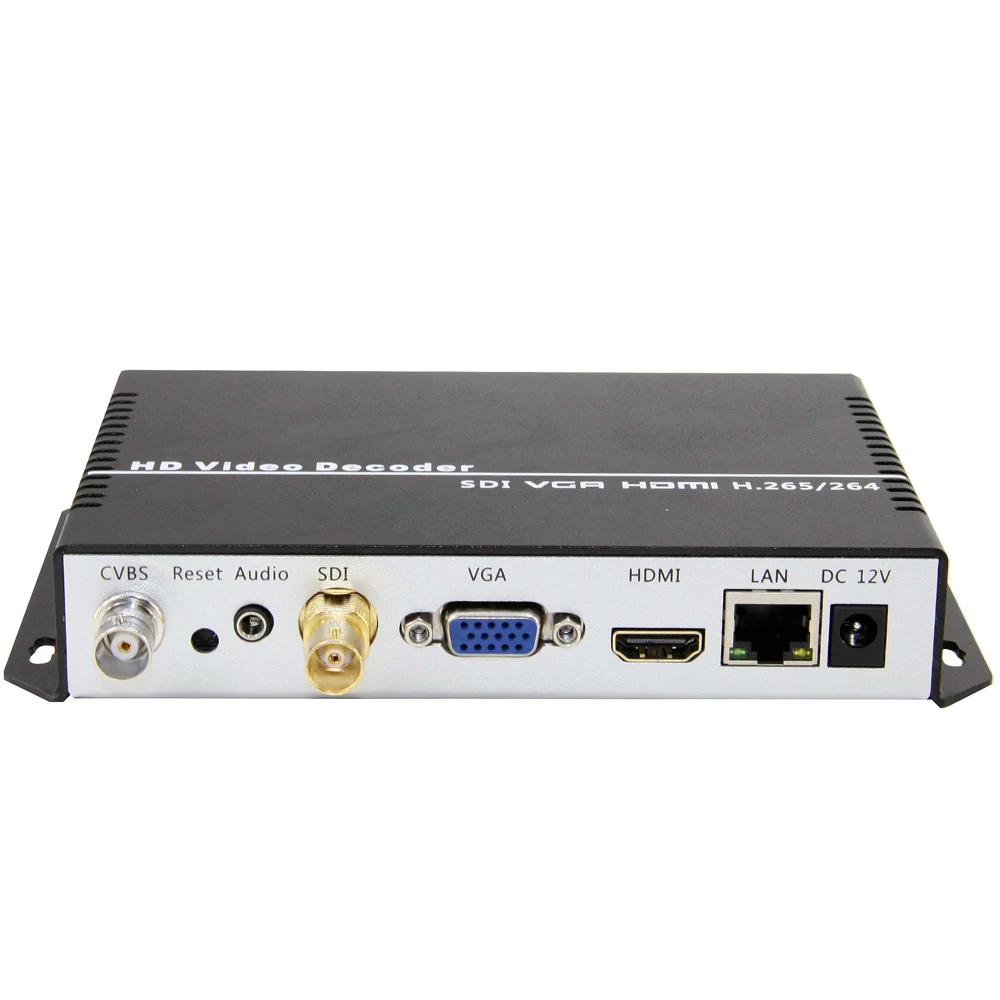 H.265 H.264 IP к SDI HDMI VGA CVBS видео потоковый декодер HD IP декодер для камеры для декодирования HTTP RTSP RTMP UDP M3U8 HLS и т. Д