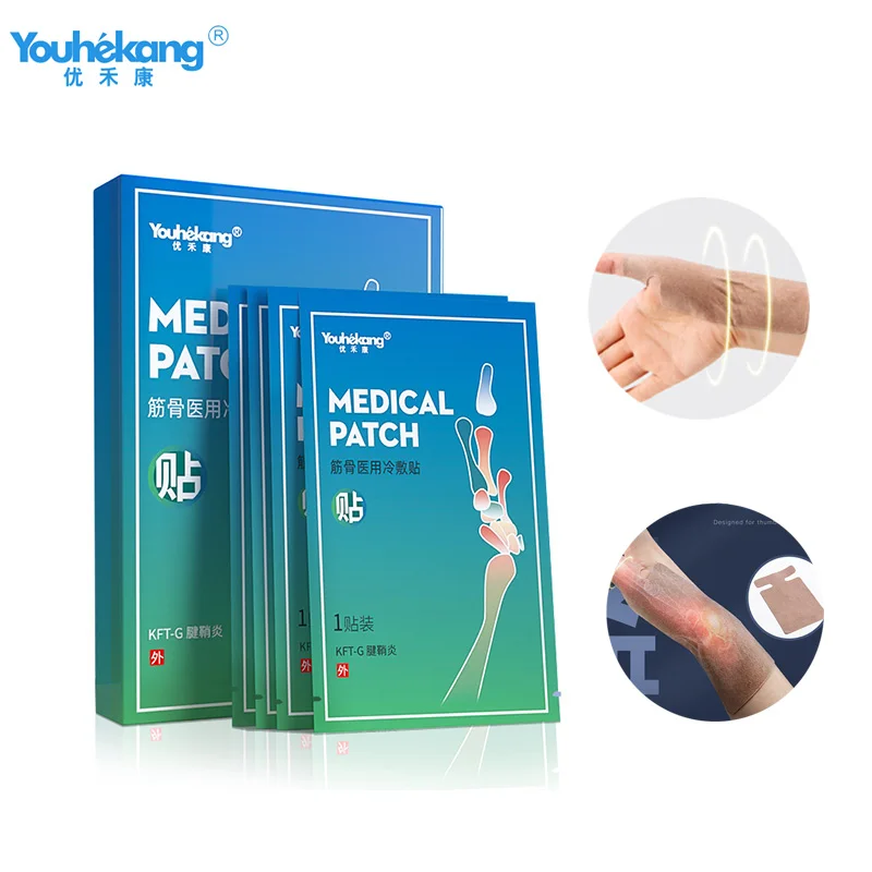 

Youhekang 6pcs/box Tenosynovitis Plaster Chinese Traditional Medicine Tennis Elbow Cold Compress Therapy Wrist Thumb Pain Relief