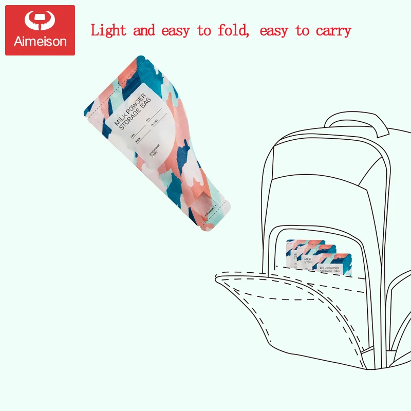 Aimeison Baby Milk Powder Bag Baby Portable Out Of Disposable Fresh Milk Powder Box Storage Box Sub-package 30 Pieces