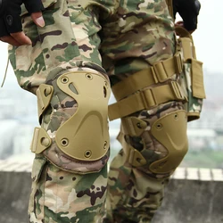 Genouillères tactiques militaires, genouillères de Protection pour la chasse et le Paintball, équipement pour jeu de guerre 