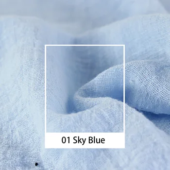

5 Meters Quilting Cutting Crafts Decoration Home Patchwork DIY Sewing Soft Material Thin Organic Linen Fabric For Clothing