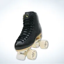 

Beginner Skate Shoes Professional Double Row Fancy Waterproof Classical Roller Skate Tide Patins Quad Roller Skate Shoes KC50LH