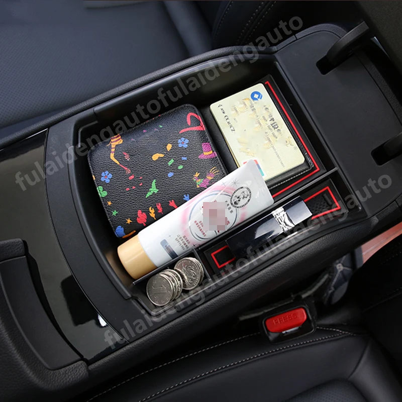 Для hyundai santa fe автомобильный ящик для хранения подлокотник центральная консоль классификация лоток аксессуары для стайлинга автомобиля