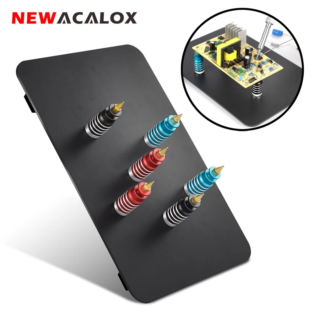 Newacalox Base Magnetica Saldatura Pcb Clip Saldatura Aiuto Mani 6 Pz Pcb Fixture Clamp Strumenti Di Terza Mano Strumento Di Riparazione Saldatura