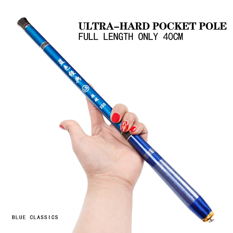 

Fishing Rod Pocket Short Section Handcuffs Carbon Ultra Light Super Hard Super Mini Fishing Rod Hand Pole Short Section Stream