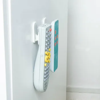 플라스틱 후크 스티커 후크 세트, 에어컨 TV 원격 제어 키, 실용적인 벽 보관, 강력한 행거 보관 홀더, 4 개/세트