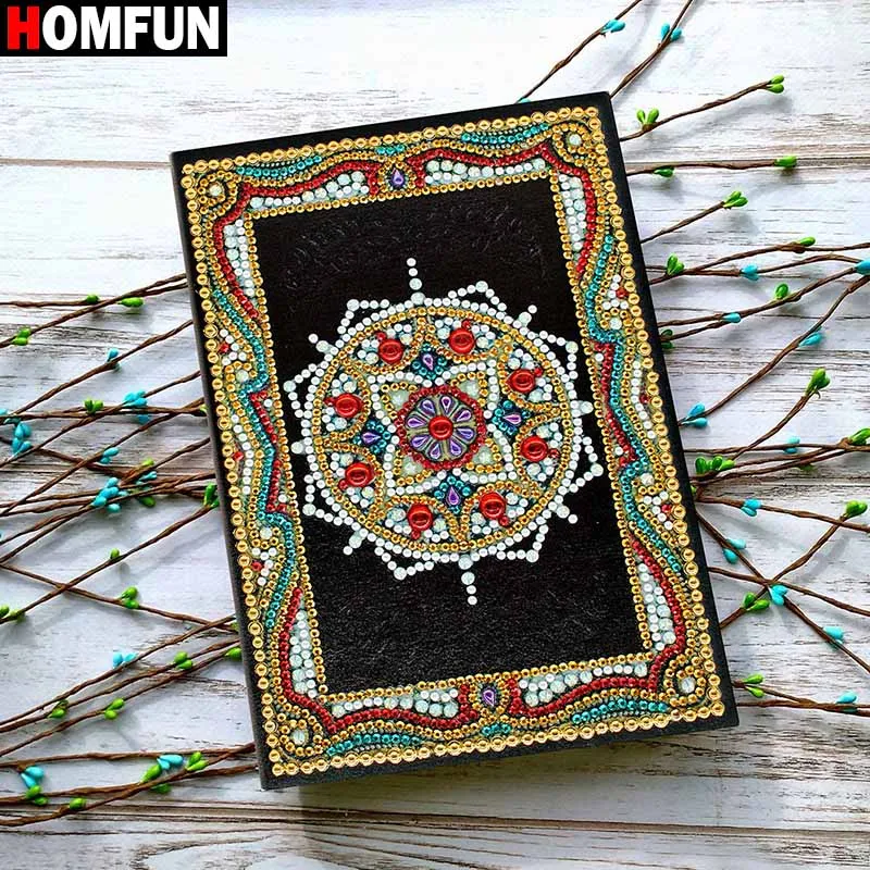 NB16 HOMFUN A5 блокноты 5D DIY алмазная живопись специальная форма Дневник Книга Алмазная вышивка крестиком Стразы Декор подарок - Цвет: NB16
