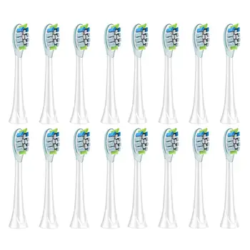 

16pcs Toothbrush Heads for Philips Sonicare ProResults HX6014 HX3130 HX3210 HX3215 HX3216 HX3226 HX3210A HX3230A HX3220A HX9054p