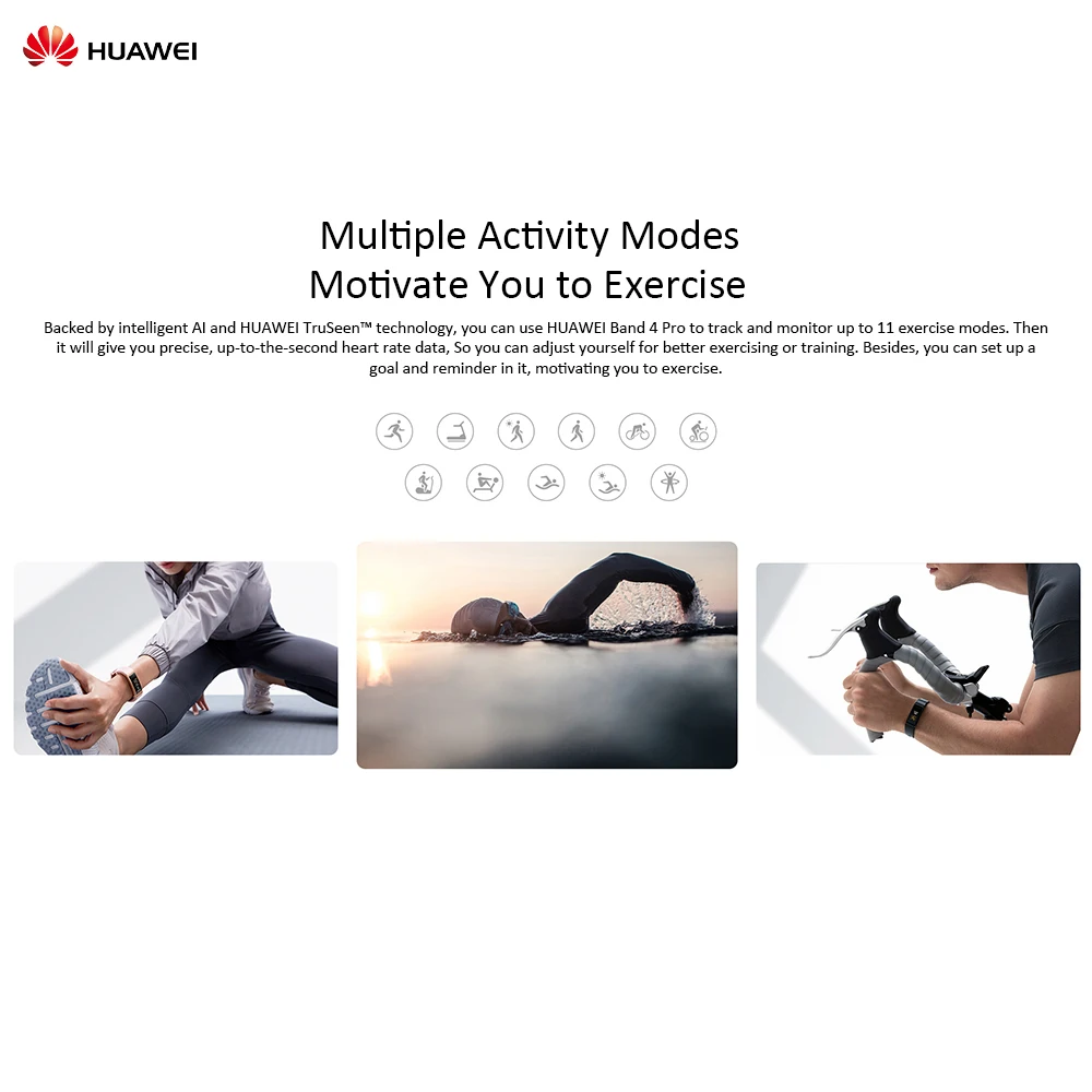 HUAWEI Band 4 Pro gps сенсорный экран Смарт-часы лица Водонепроницаемый BT Спорт фитнес-трекер монитор сердечного ритма браслет