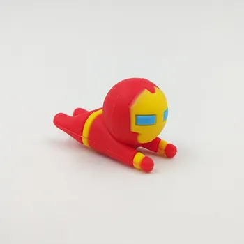 

20pcs Cartoon Cable bite Hulk iron Man Cable bite protector spiderman Cute Mobile Cable bite Avengers toy