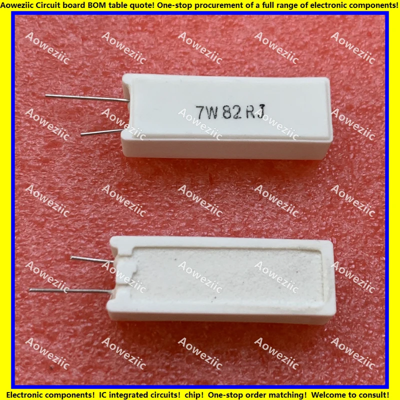 

10 шт./лот 7W82RJ 7w82поручни, фотоэлемент м2, вертикальное сопротивление цемента 7W82ohm 7W82R, керамическое сопротивление, точность ± 5%, сопротивление мощности