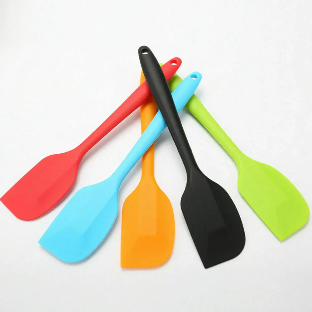 Baking Spatula Mini Small Kitchen Silicone Soup Spoons Cake Cream Spatula Scraper Brush Butter Baking Tool