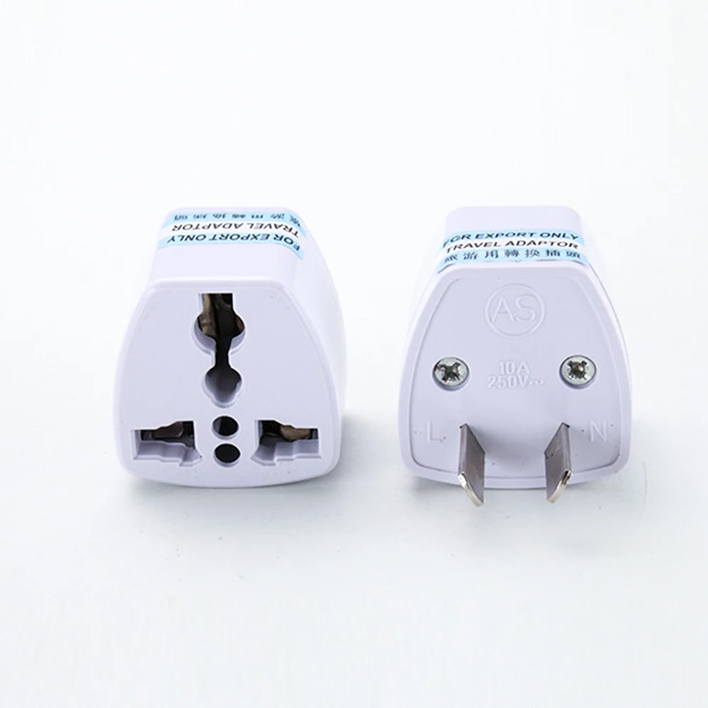 

White ABS Material + Galvanized Iron Sheet British Plug/EU Plug/AU Plug Plug Conversion AC110~250V White Adapter