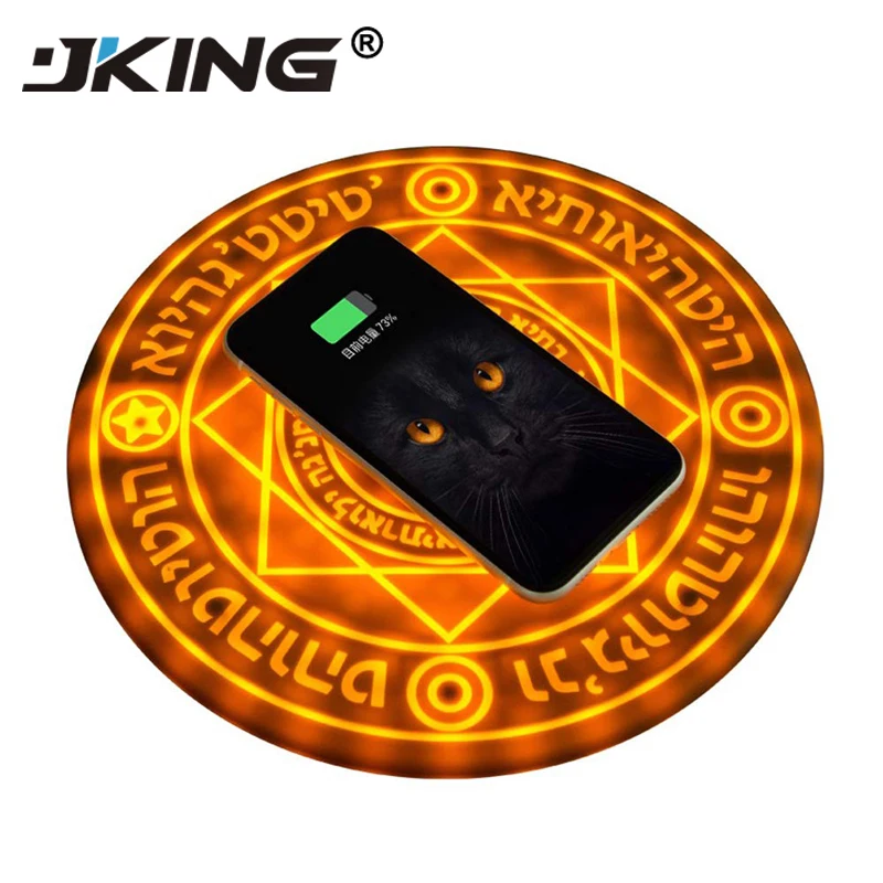

JKING Universal qi wireless charging Magic Circle Wireless Charger Fast Quick Charging pad For Samsung Xiaomi Redmi Huawei Honor