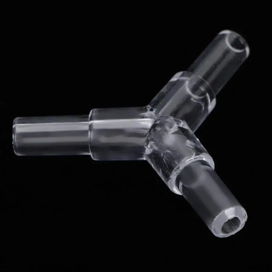 New 20PCS Fish Tank Pond Transparent Acrylic 3 Way Fish Tank Line Tubing Joint Aquarium Y Shape Air Pump Soft Pipe Tee Connector
