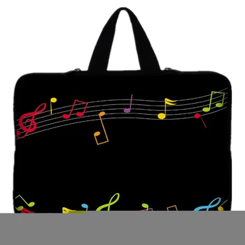 

9.7 10 12 13 15 17 14 Music Note laptop bag tablet sleeve case with handle PC handbag 13.3 15.6 11 14 inch notebook cover pouch