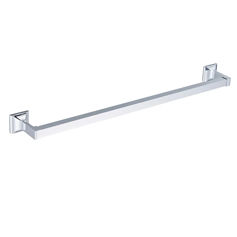 Single towel bar Hongdec серебро из нержавеющей стали полотенце Аксессуары для ванны Стойка держатель для хранения набор - Цвет: Single towel bar