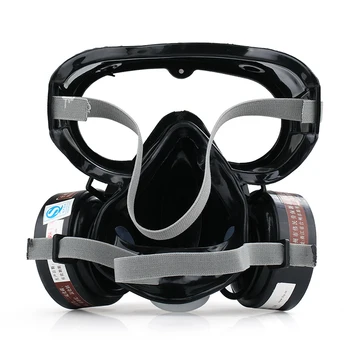 

Activated Carbon Protect Breathing Face Gas Cover&Goggles Respiratory Dustproof Cartridge W/ Cotton Filter Protective Glasses
