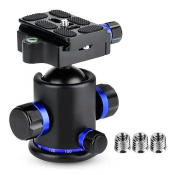

Tripod Ball Head 360 Degree Rotating Panoramic ballhead with 1/4" to 3/8" Screw Adapter for Sport DSLR Mirroless Camera